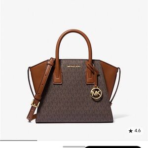 Michael Kors Dark Brown and Tan Satchel